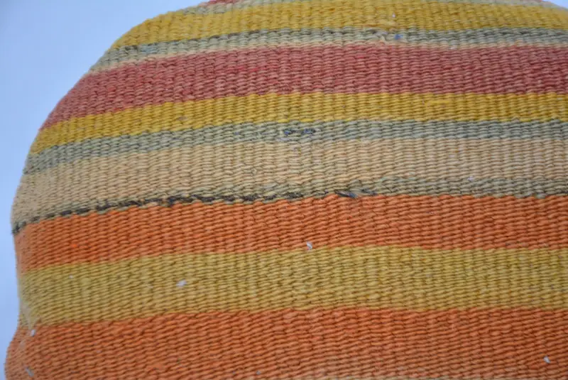 Interior Designer Pillow, 16x16 Orange Cushion Cover, Antique Pillows, Accent Pillow Sham, Handwoven Pillow Sham, Pillow for Couch, Pillow Cover - 2