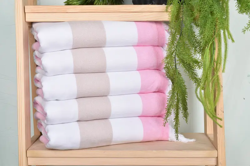 Quick-drying cotton Turkish beach towel, Absorbent towel, 64x36 Cotton Striped Terry Towel, Gifts For Him, Turkish Towel Beach, Bathroom Towel - 1