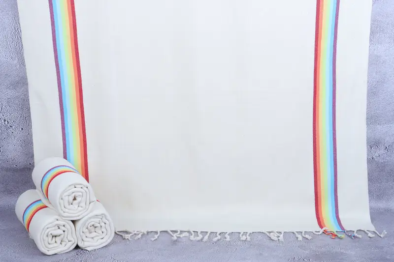 Bridal Shower Gift, Bachelorette Towel, Hammam Towel USA, Handmade Gift, Personalized Towel, 70x40 Cotton Striped Towel, Lightweight Turkish towel - 1