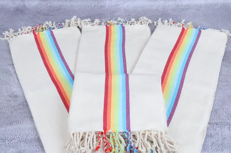 Bridal Shower Gift, Bachelorette Towel, Hammam Towel USA, Handmade Gift, Personalized Towel, 70x40 Cotton Striped Towel, Lightweight Turkish towel - 5