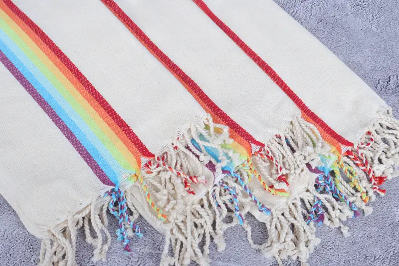 Bridal Shower Gift, Bachelorette Towel, Hammam Towel USA, Handmade Gift, Personalized Towel, 70x40 Cotton Striped Towel, Lightweight Turkish towel - 6