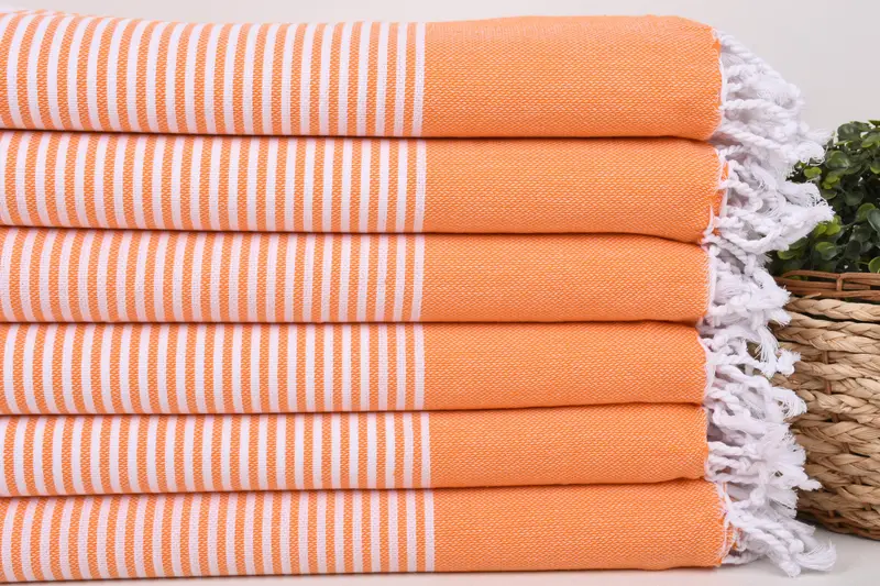 70x40 Cotton Striped Towel, Handmade Turkish hammam towel, Wedding Favors, Home Decor Gifts, Turkish Towel Set, Merry Christmas Gifts, Custom Gift - 2
