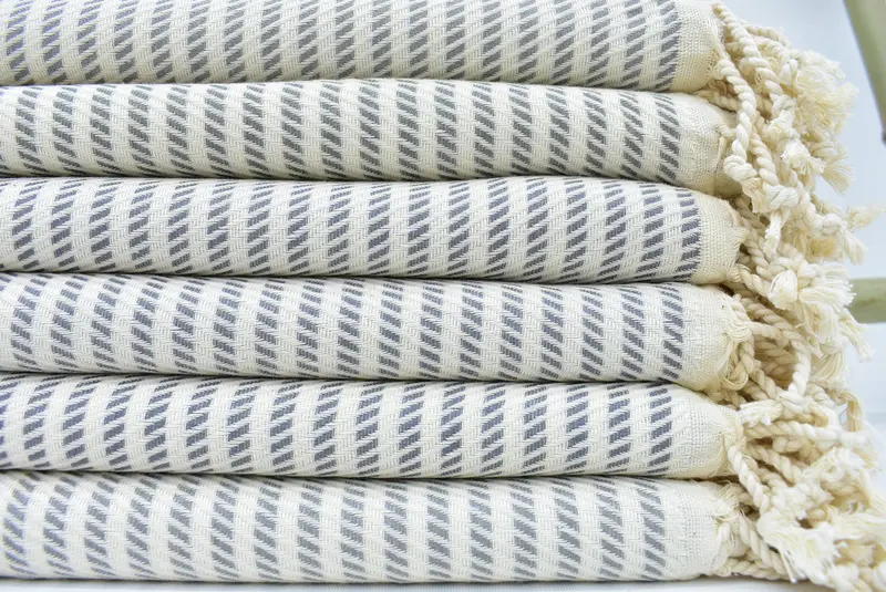 70x40 Cotton Polka Dot Towel, Fouta towel, Wedding Towel, Bachelorette Favors Beach, Bachelor Gifts, Personalised Gift, Bridesmaid Gift Towel - 2