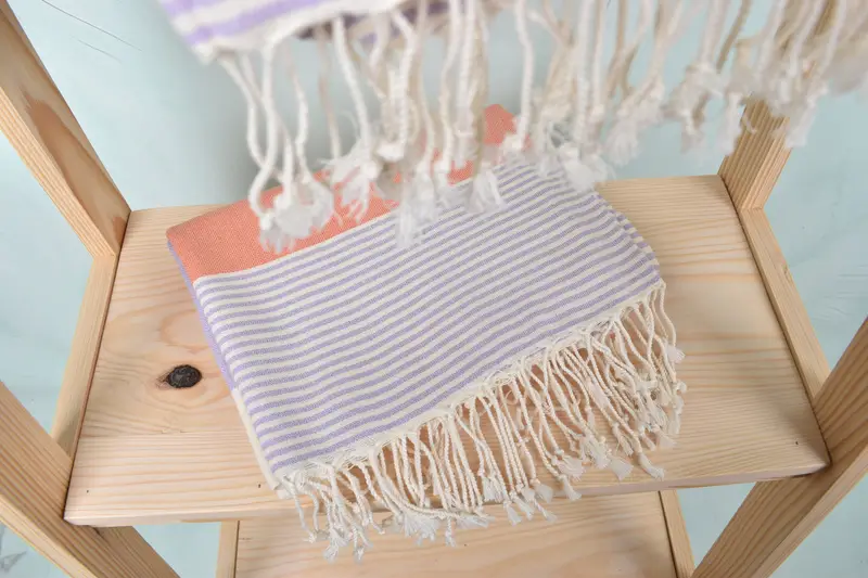 Engagement Gift, Bachelor Bachelorette Party Favors, Family Gift Basket, Large Turkish Towel, Bachelorette Party Gift, 68x40 Cotton Striped Towel - 5