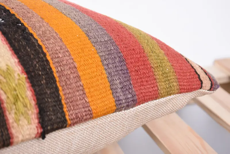 12x24 Red Cushion, Interior Designer Pillow, Luxury Pillow Sham, Ethnical Kilim Rug Pillow, Sofa Bolster Cushion, Turkish Kilim Pillow, Pillow - 7