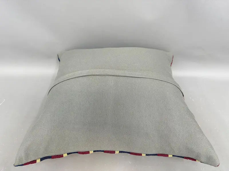 Cushion Case, Ikat Pillow Sham, Vintage Kilim Pillow, 20x20 Red Pillow Case, Handmade Kilim Cushion, Antique Pillows, Lounge Throw Cushion Cover - 7