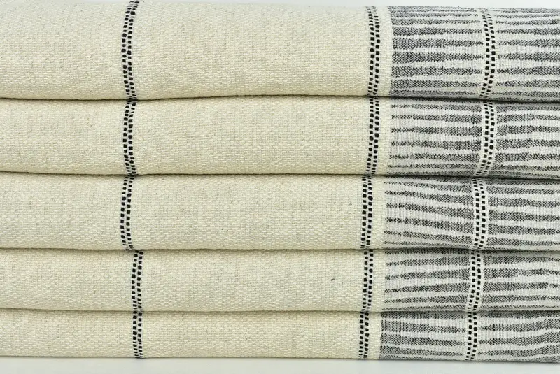 70x40 Linen Striped Towel, House Warming Gift, Monogram Beach Towel, Personalized Beach Towel, Bath towel, Sand-free peshtemal towel for the beach - 2