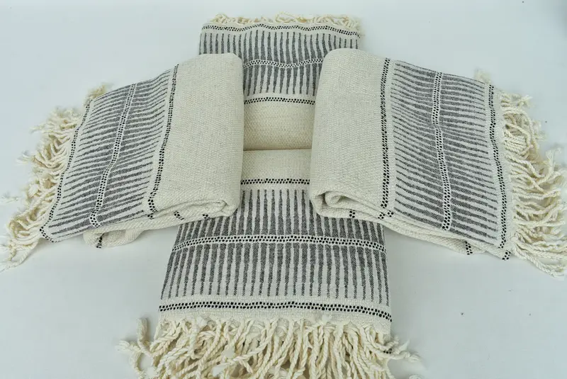 70x40 Linen Striped Towel, House Warming Gift, Monogram Beach Towel, Personalized Beach Towel, Bath towel, Sand-free peshtemal towel for the beach - 6
