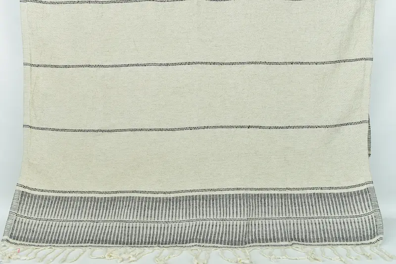 70x40 Linen Striped Towel, House Warming Gift, Monogram Beach Towel, Personalized Beach Towel, Bath towel, Sand-free peshtemal towel for the beach - 8