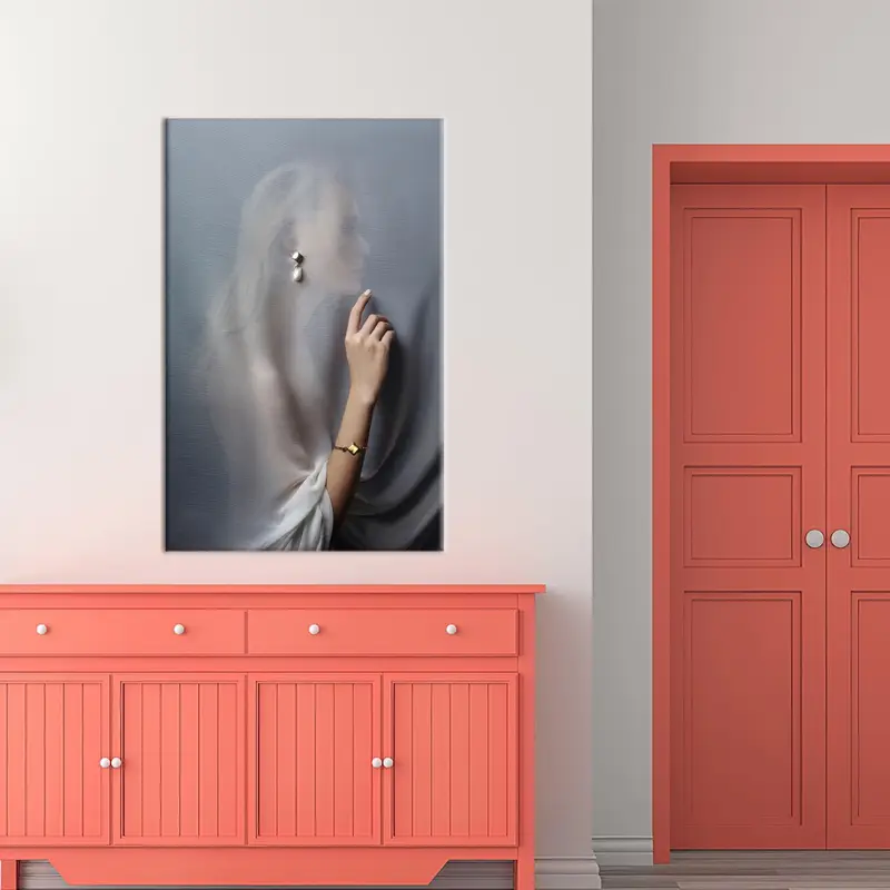 Abstract Luxury Canvas: Trendy Decor for Woman's Bedroom