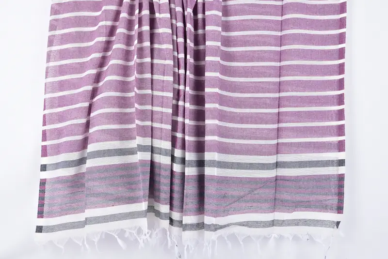 Bath towel, Beach Size Towel, Large Turkish Towel, Gifts For Him, Turkish fouta towel for outdoor use, 68x40 Cotton Striped Towel, Handmade Gift - 8