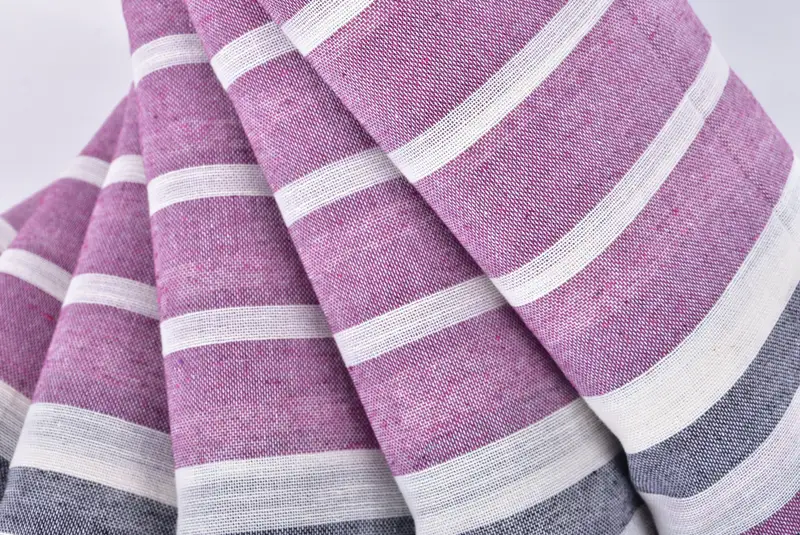 Bath towel, Beach Size Towel, Large Turkish Towel, Gifts For Him, Turkish fouta towel for outdoor use, 68x40 Cotton Striped Towel, Handmade Gift - 5