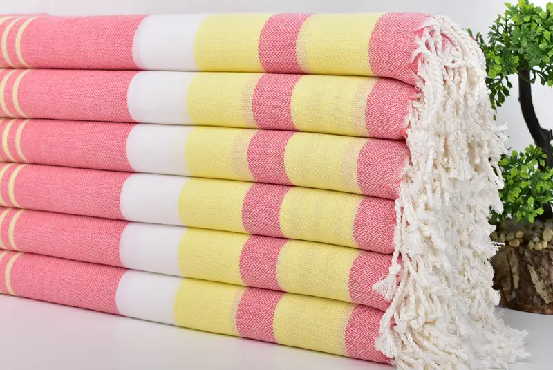 Bachelorette Party Favors, Sand-free towel, Embroidered Turkish Towel, Home Decor Towel, 70x40 Cotton Striped Towel, Organic Turkish towel - 3