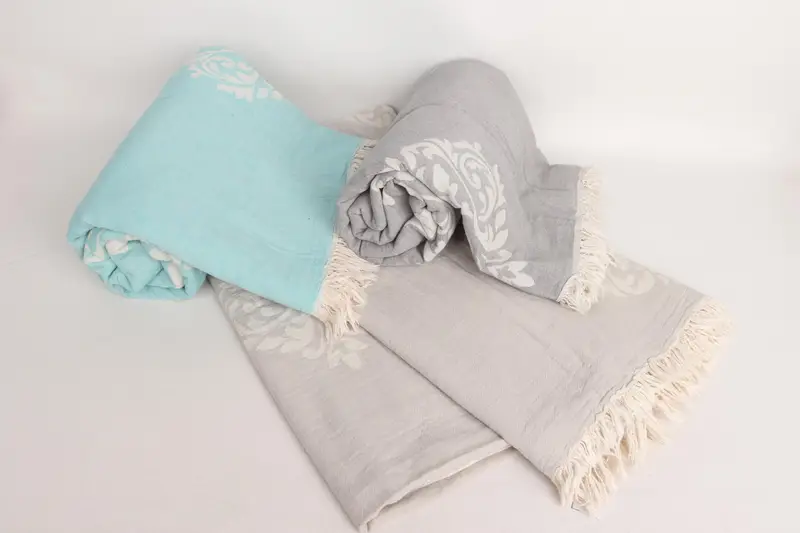 Boho Throw Blankets, Housewarming Gift, 96x76 Cotton Baroque Towel, Bachelorette Party Gifts For Bride, Valentines Day Gift, Bridal Shower Gift - 4