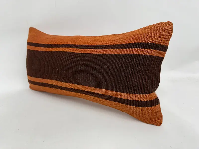 Outdoor Patio Pillow, 12x24 Orange Pillow Sham, Colorful Pillow, Aztec Cushion Case, Kilim Pillow, Antique Pillows, Pillow for Couch, Cushion Cover - 4