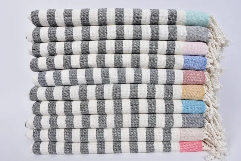Guest Towel, Employee Gifts, Custom Wedding Gifts, Personalized Turkish Towel, Beach Towel Bulk, 68x40 Cotton Striped Terry Towel, Gifts For Him - 2