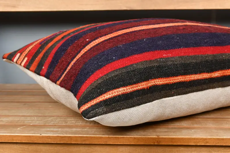 Turkish Pillow, Home Decor Pillow, Lounge Throw Pillow Sham, Authentic Pillow Sham, Pillow Cover, Boho Pillow, 16x24 Red Pillow Cover - 4