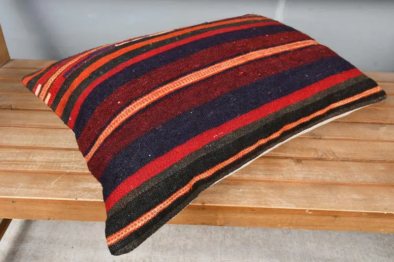 Turkish Pillow, Home Decor Pillow, Lounge Throw Pillow Sham, Authentic Pillow Sham, Pillow Cover, Boho Pillow, 16x24 Red Pillow Cover - 2