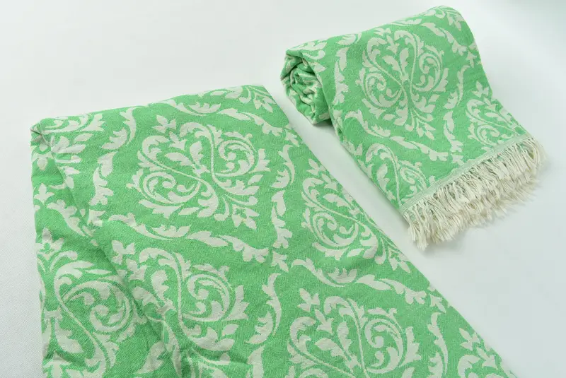 Handwoven organic Turkish towel for spa, Bridesmaid Gifts, 68x36 Cotton Baroque Towel, Sand-free towel, Bathroom Towel, Monogrammed Beach Towel - 7