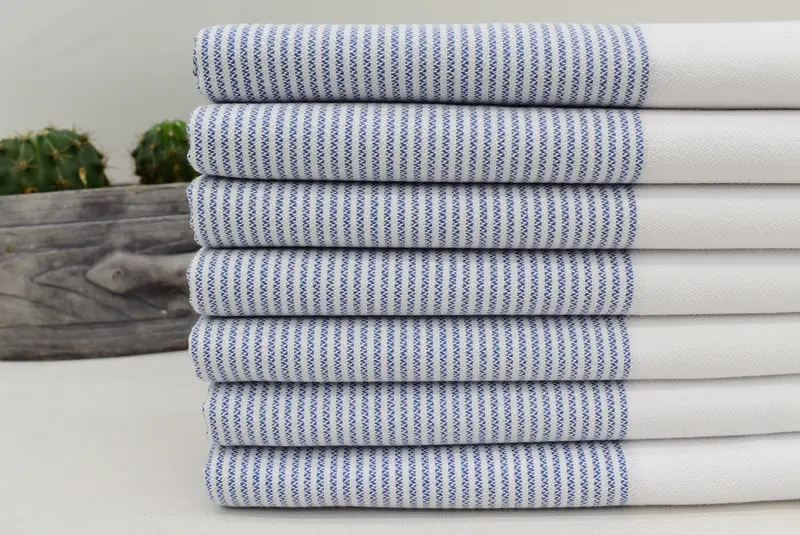 Wedding Gift, Personalized Gift, Monogram Towels, 40x18 Cotton Striped Towel, Wedding Hand Made Gift, Spa Towel, Small Bath Towels, Home Decor Towel - 2
