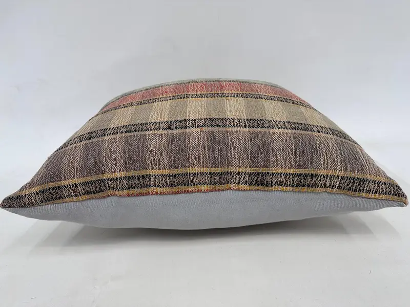 24x24 Red Pillow, Kilim Pillow, Seat Pillow Sham, Rustic Pillow, Sofa Cushion, Vintage Kilim Pillow, Pillow, Turkish Pillow - 5