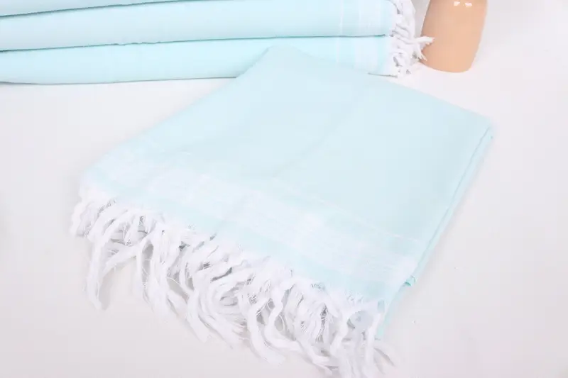 Personalized Blanket, Throw Blanket Couch, Turkish Beach Blanket, Unique Gift, Bedspread, Large Beach Towel Personalized, 92x56 Cotton Striped Towel - 5