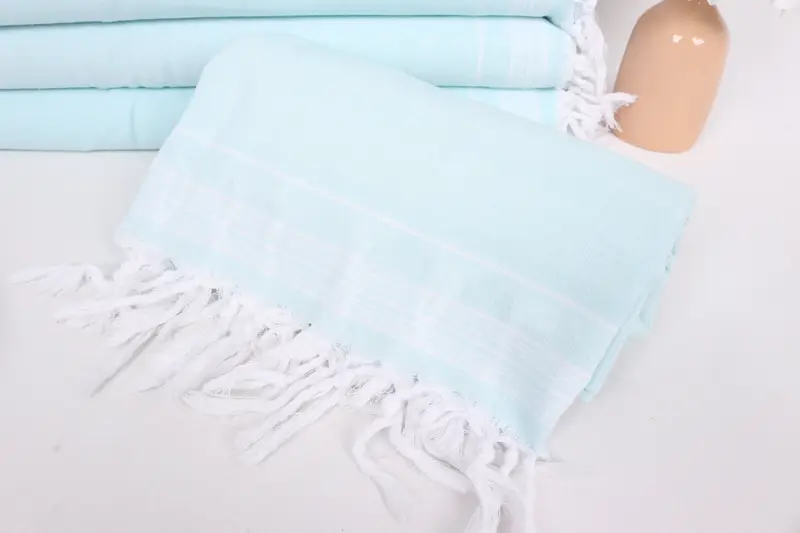 Personalized Blanket, Throw Blanket Couch, Turkish Beach Blanket, Unique Gift, Bedspread, Large Beach Towel Personalized, 92x56 Cotton Striped Towel - 4