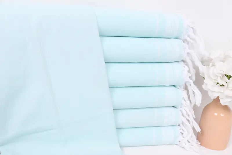 Personalized Blanket, Throw Blanket Couch, Turkish Beach Blanket, Unique Gift, Bedspread, Large Beach Towel Personalized, 92x56 Cotton Striped Towel - 1