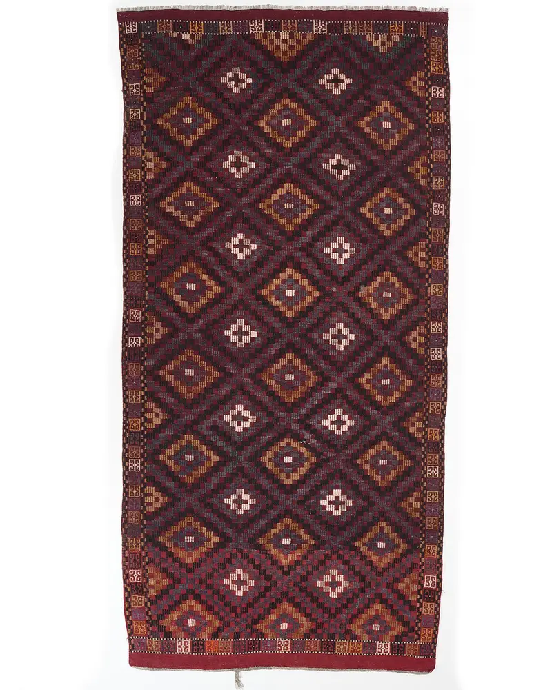 Red Rug, 5.6x11.2 ft Vibrant Decor