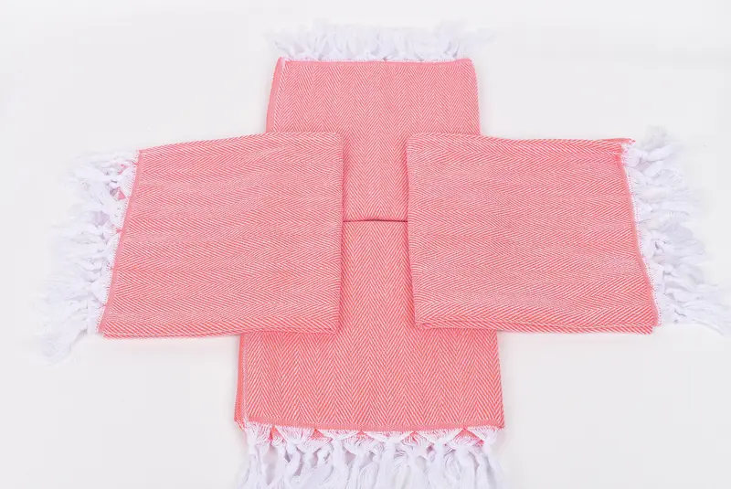 36x18 Cotton Herringbone Towel, Monogram Hand Towel, Gift For Her, Monogram Kitchen Towel, Turkish Hand Towel, Wedding Hand Made Gift, Turkish Towel - 6