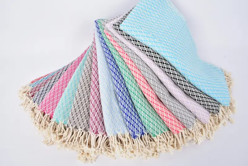 Peshtemal, Embroidered Beach Towel, 68x40 Cotton Geometric Towel, Personalized Wedding Gift, Bachelorette Party Favors, Organic Turkish towel - 4
