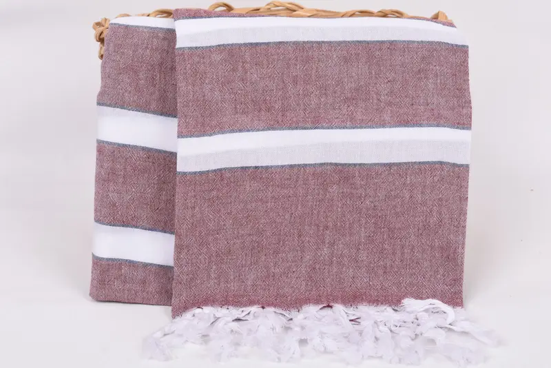 Large Turkish Towel, Lightweight Turkish towel for beach, Bath towel, Bachelor Gift, Turkish towel, Custom Name Towel, 70x40 Cotton Striped Towel - 5