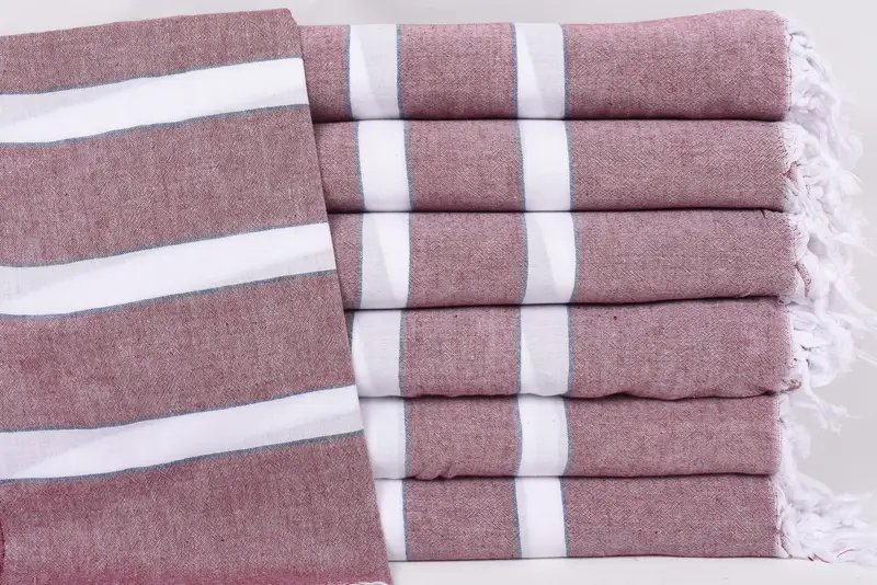 Large Turkish Towel, Lightweight Turkish towel for beach, Bath towel, Bachelor Gift, Turkish towel, Custom Name Towel, 70x40 Cotton Striped Towel - 1