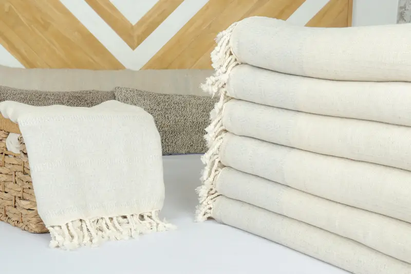 Woven Blanket, Monogram Blanket, Turkish Blanket Queen, Decorative Blanket, 100x88 Linen Kilim Design Towel, Personalized Gift For Him - 4