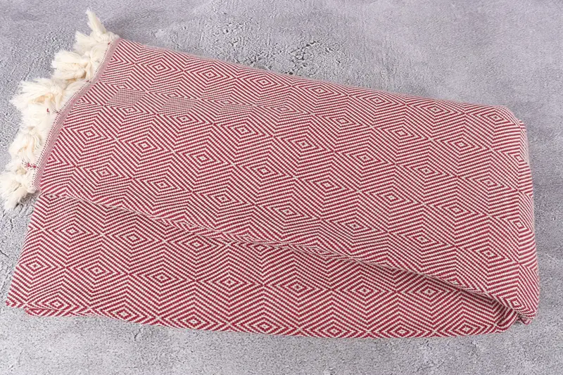 Tablecloth, Monogram Blanket, Gift Boxes, 92x80 Cotton Diamond Towel, Turkish Cotton Blanket, Housewarming Gift, Wedding Anniversary Gift - 6