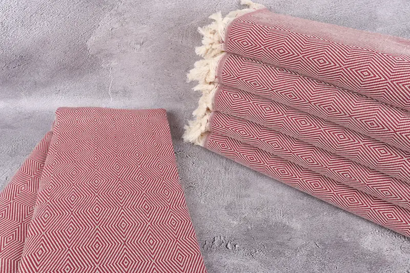 Tablecloth, Monogram Blanket, Gift Boxes, 92x80 Cotton Diamond Towel, Turkish Cotton Blanket, Housewarming Gift, Wedding Anniversary Gift - 2