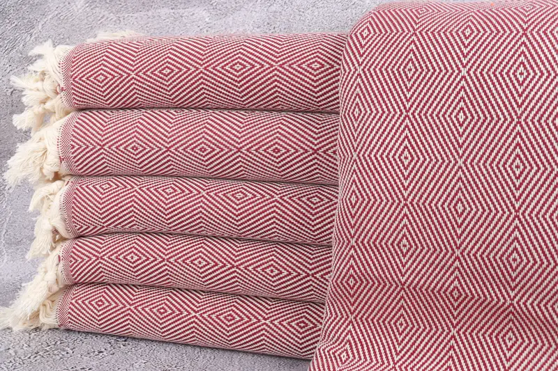 Tablecloth, Monogram Blanket, Gift Boxes, 92x80 Cotton Diamond Towel, Turkish Cotton Blanket, Housewarming Gift, Wedding Anniversary Gift - 1