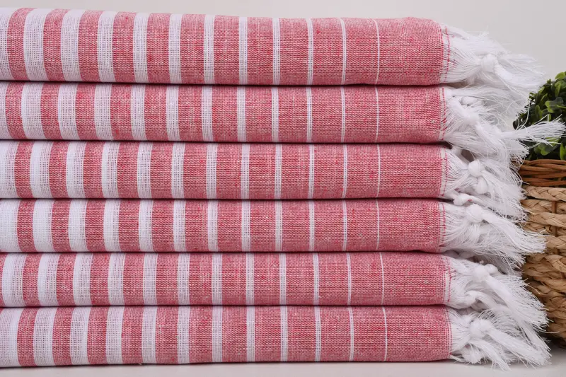 70x40 Cotton Striped Towel, Gift For Mom, Sand-resistant Turkish towel for travel, Sand-resistant towel, Beach Towel Bulk, Wedding Gifts Towel - 2