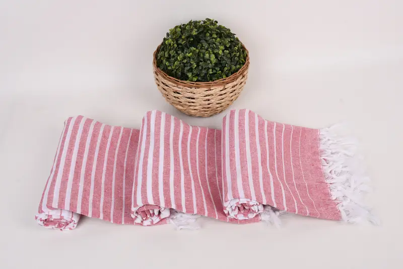 70x40 Cotton Striped Towel, Gift For Mom, Sand-resistant Turkish towel for travel, Sand-resistant towel, Beach Towel Bulk, Wedding Gifts Towel - 8