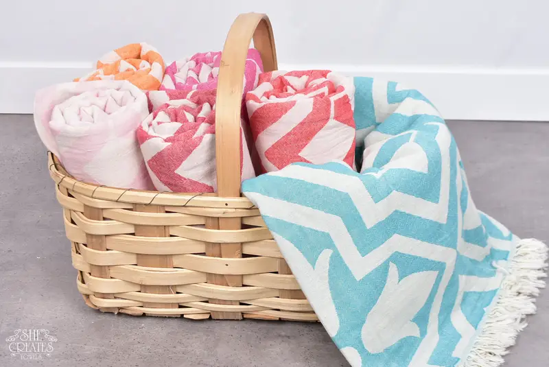 Bachelorette Gifts, Bridesmaid Gift Towel, 68x36 Cotton Tulip Patterned Towel, Monogram Towels, Guest Towel, Bachelorette Party Gifts, Handmade Gift - 7