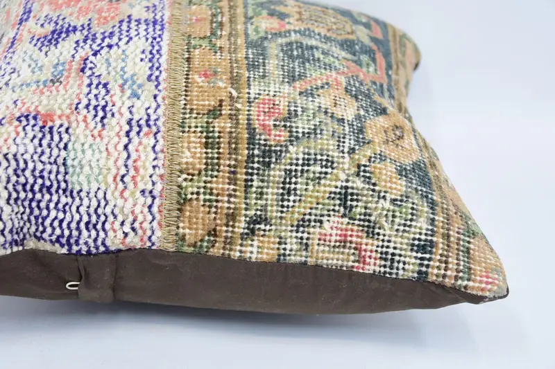 Gift Pillow, Pillow for Couch, Handmade Pillow Sham, 16x16 Blue Cushion, Pillow Sham, Accent Pillow Case, Interior Designer Pillow - 5