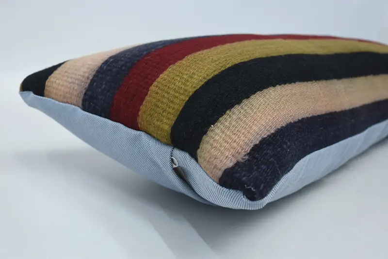 12x36 Brown Pillow Cover, Couch Cushion Cover, Bolster Throw Pillow Cover, Boho Pillow, Pillow Case, Kilim Pillow Cover, Antique Pillows - 5