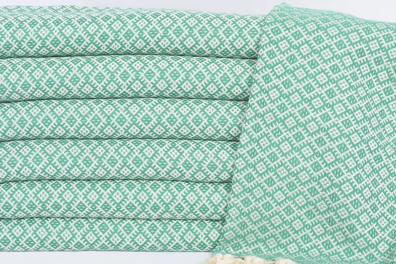 Merry Christmas Gifts, 38x20 Cotton Diamond Towel, Wedding Favors, Bridesmaid Gifts, Personalized Kitchen Towel, Gym Towel, Wedding Anniversary Gift - 2