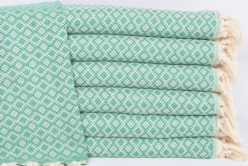 Merry Christmas Gifts, 38x20 Cotton Diamond Towel, Wedding Favors, Bridesmaid Gifts, Personalized Kitchen Towel, Gym Towel, Wedding Anniversary Gift - 1