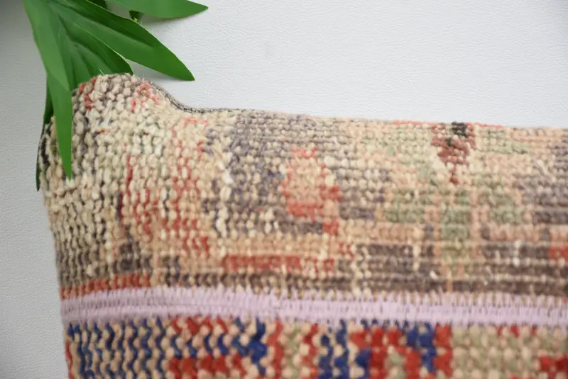 Pillow for Couch, Crochet Pattern Pillow Case, Antique Pillows, Home Decor Pillow, Cushion Cover, 14x14 Blue Pillow Sham, Patio Pillow Case - 2