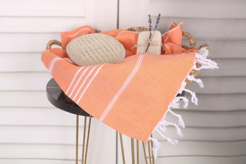 Custom Towel, 70x40 Cotton Striped Towel, Lightweight towel, Best Beach Towel, First Wedding Anniversary Gift, Boyfriend Christmas Gift - 2