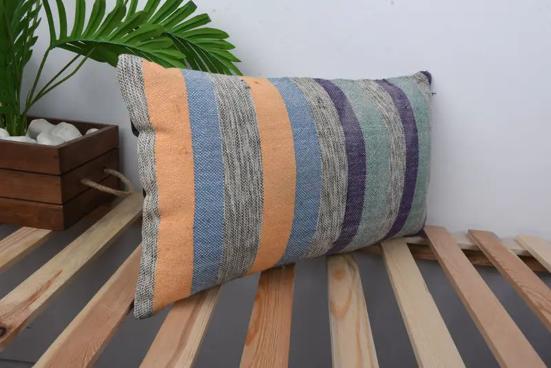 Wholesale Pillow Sham, 12x20 Blue Cushion Cover, Interior Designer Pillow, Vintage Pillow, Ottoman Cushion, Pillow, Kilim Cushion Sham - 4