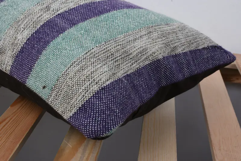 Wholesale Pillow Sham, 12x20 Blue Cushion Cover, Interior Designer Pillow, Vintage Pillow, Ottoman Cushion, Pillow, Kilim Cushion Sham - 7