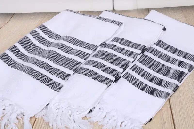 70x40 Cotton Herringbone Towel, Gift For Wedding Day, Thin towel, Monogrammed Beach Towel, Bachelor Gift, Bachelorette Party Gifts, Home Decor Gifts - 6