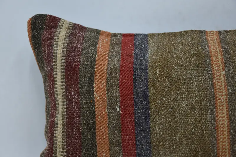 12x20 Brown Cushion, Pillow Cover, Pillow for Couch, Ethnic Pillow Cover Cushion Cover, Turkish Kilim Pillow, Boho Pillow - 2